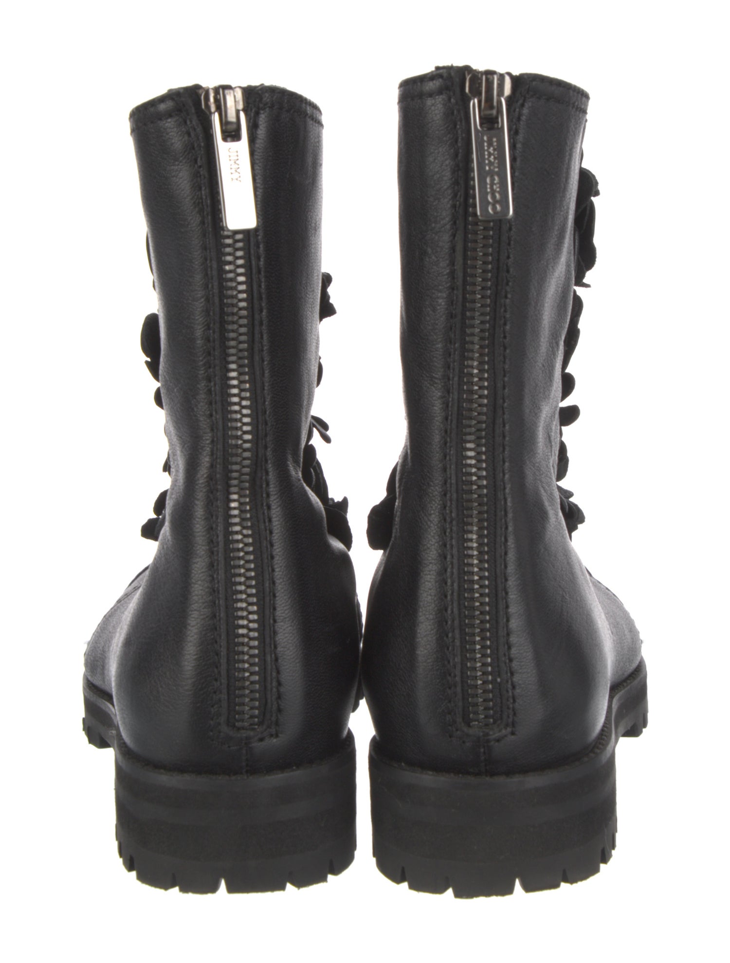 Jimmy Choo Leather Combat Boots